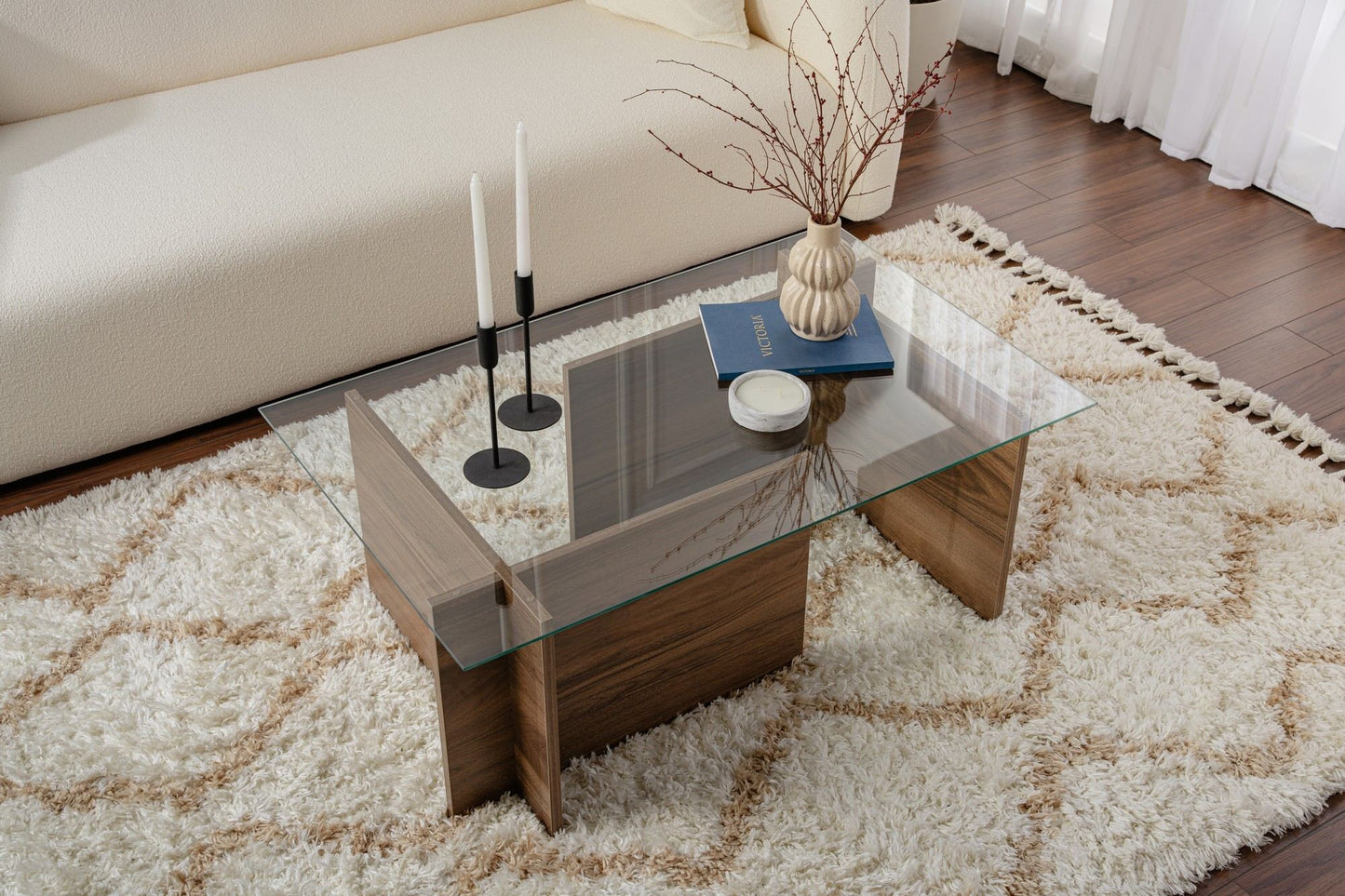 Vetrino Soffbord 105x65 cm - Venezia Walnut