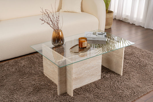 Vetrino Soffbord 105x65 cm - Travertine