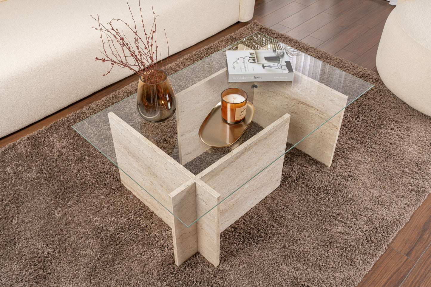 Vetrino Soffbord 105x65 cm - Travertine