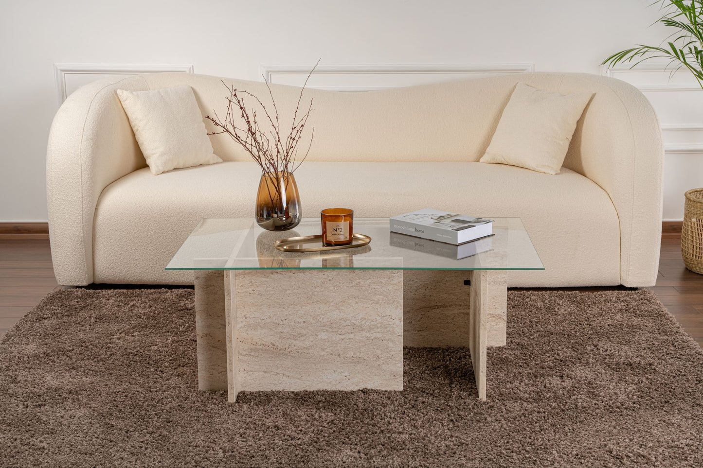 Vetrino Soffbord 105x65 cm - Travertine