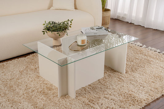 Vetrino Soffbord 105x65 cm - Wooden White
