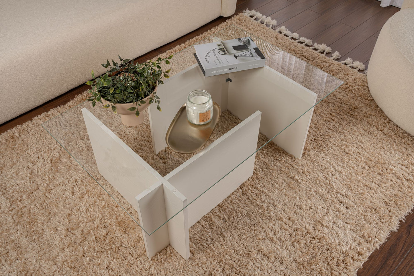 Vetrino Soffbord 105x65 cm - Wooden White