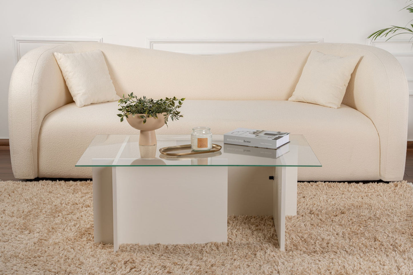 Vetrino Soffbord 105x65 cm - Wooden White