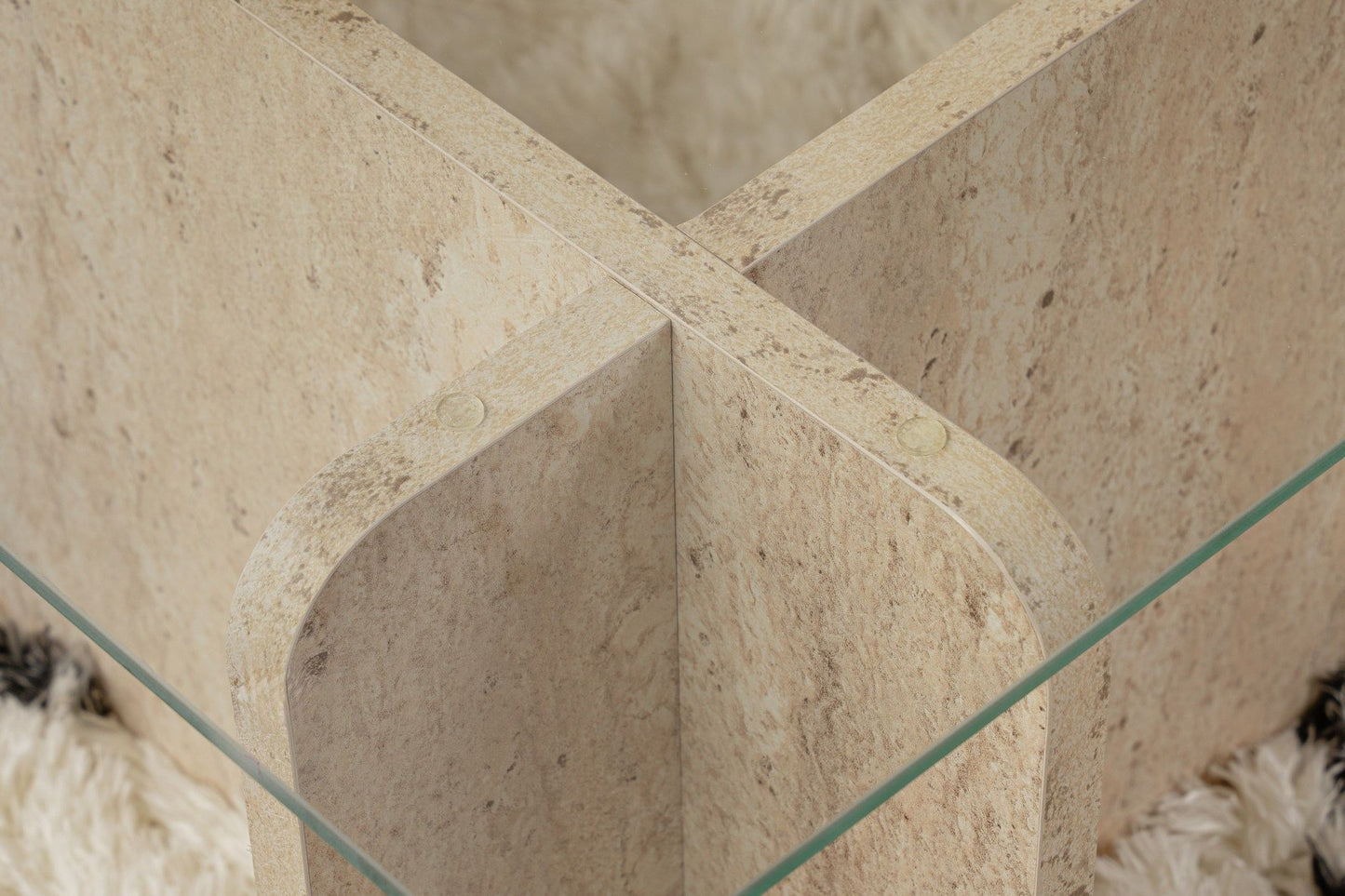 Flavio Soffbord 105x30 cm - Travertine