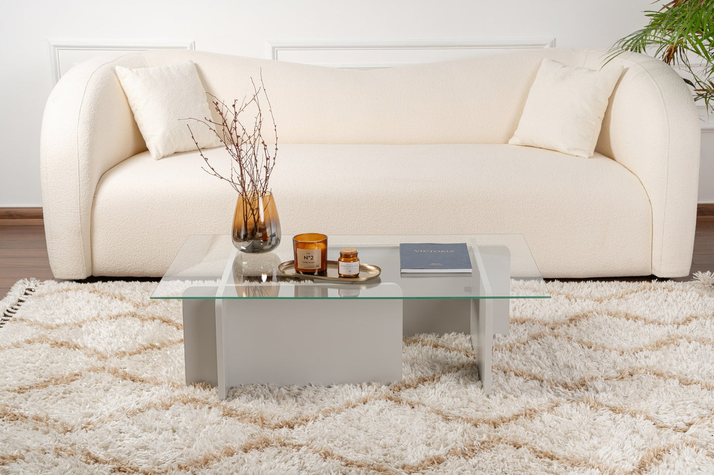 Flavio Soffbord 105x30 cm - Grey