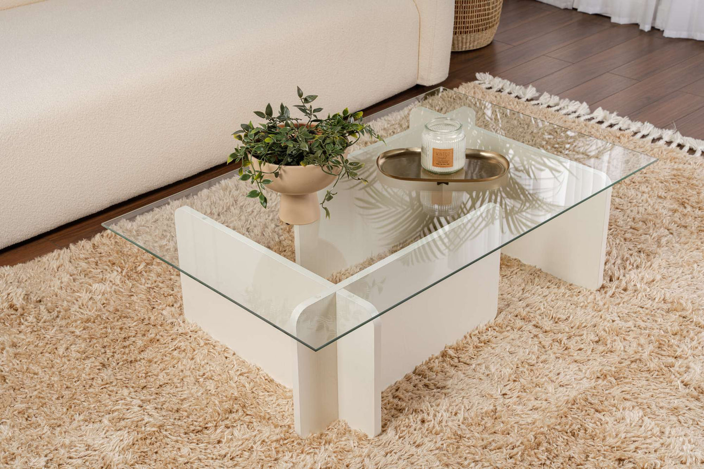 Flavio Soffbord 105x30 cm - Wooden White