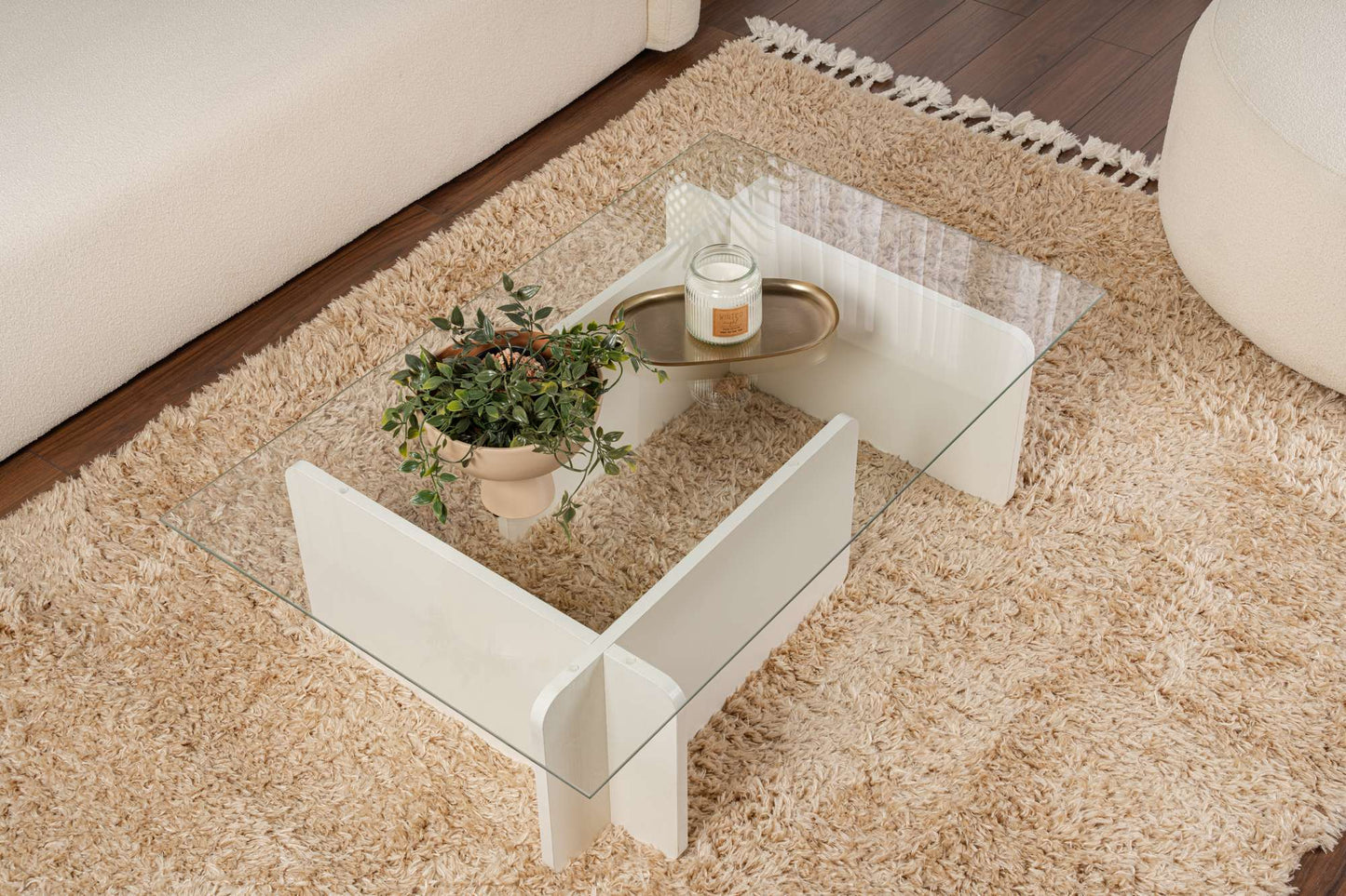 Flavio Soffbord 105x30 cm - Wooden White