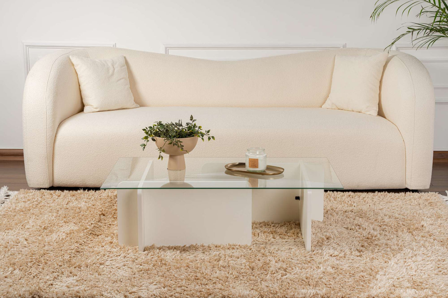 Flavio Soffbord 105x30 cm - Wooden White