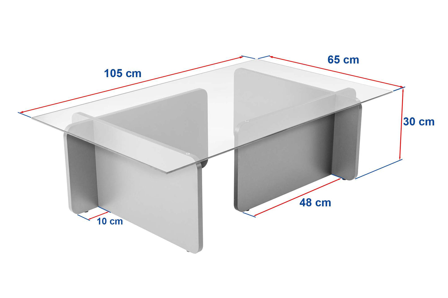 Flavio Soffbord 105x30 cm - Wooden White