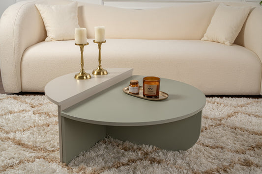 Orio soffbord 90x60 / 85x30 cm - Ash Green, Sandstone