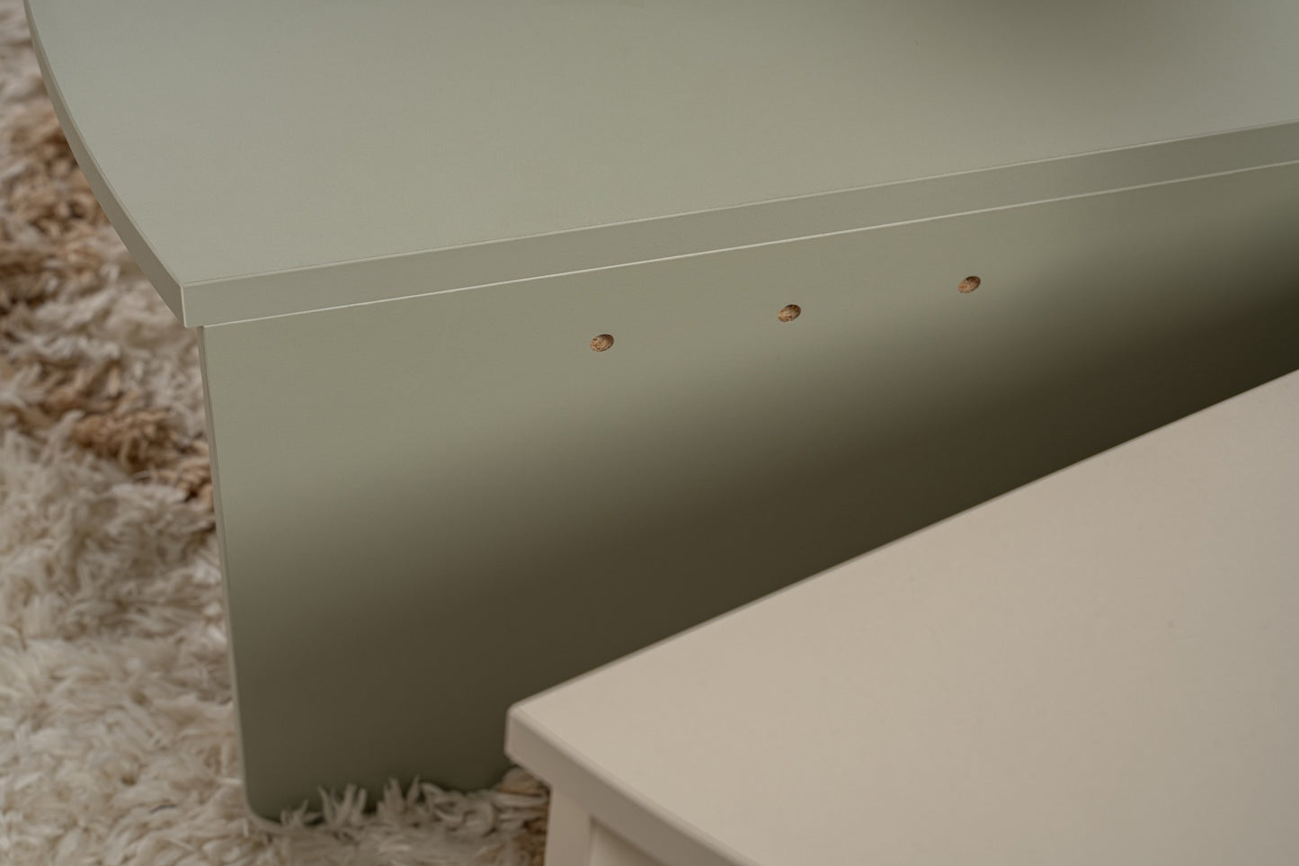 Orio soffbord 90x60 / 85x30 cm - Ash Green, Sandstone