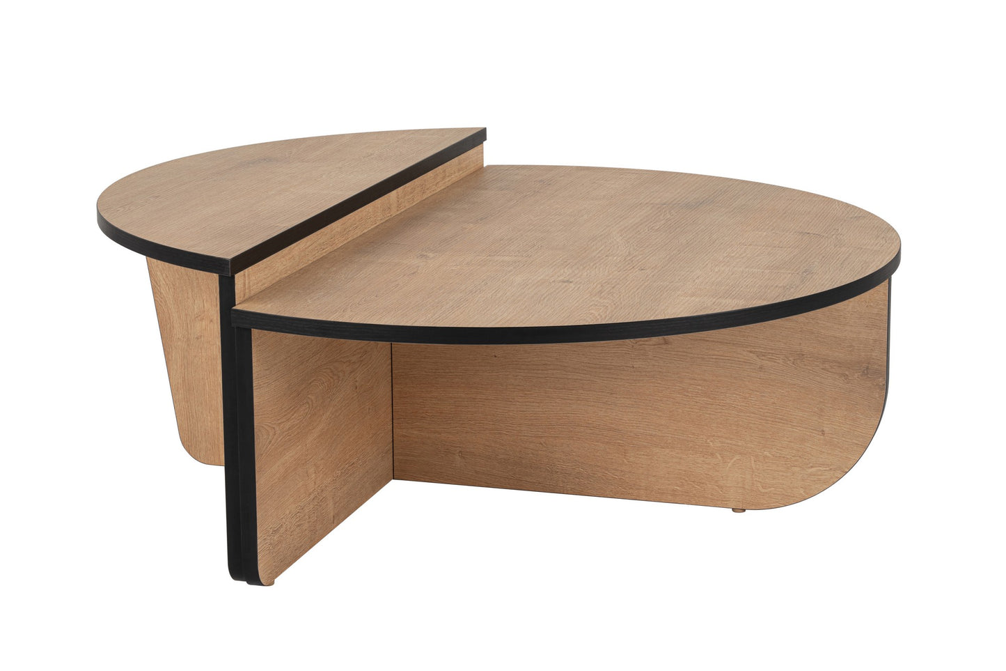 Orio soffbord 90x60 / 85x30 cm - Honey Oak, Black