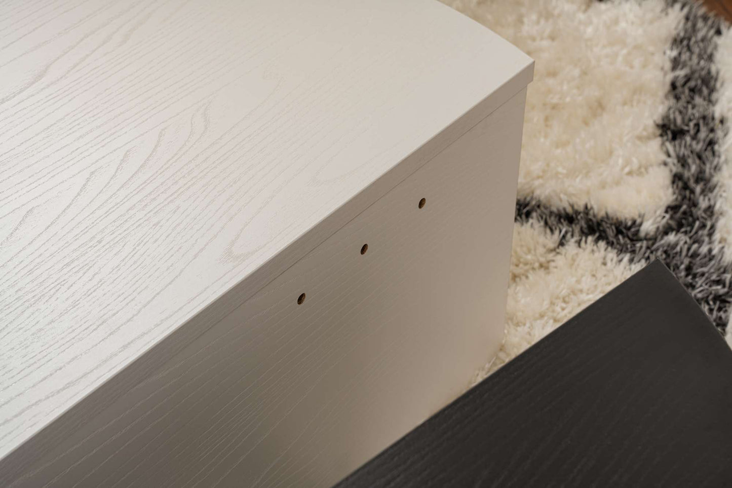 Orio soffbord 90x60 / 85x30 cm - Wood White, Wood Black