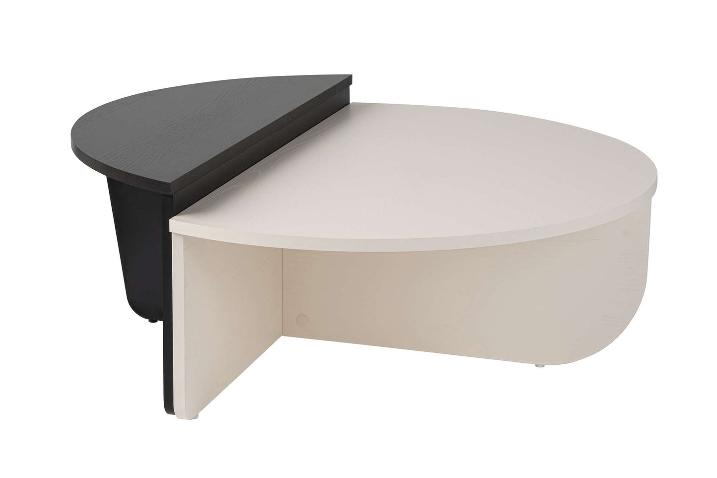 Orio soffbord 90x60 / 85x30 cm - Wood White, Wood Black