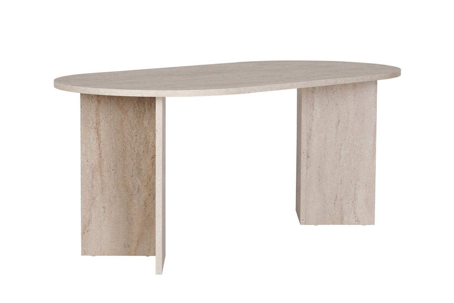 Sablin Ovalt matbord 180 cm - Travertine