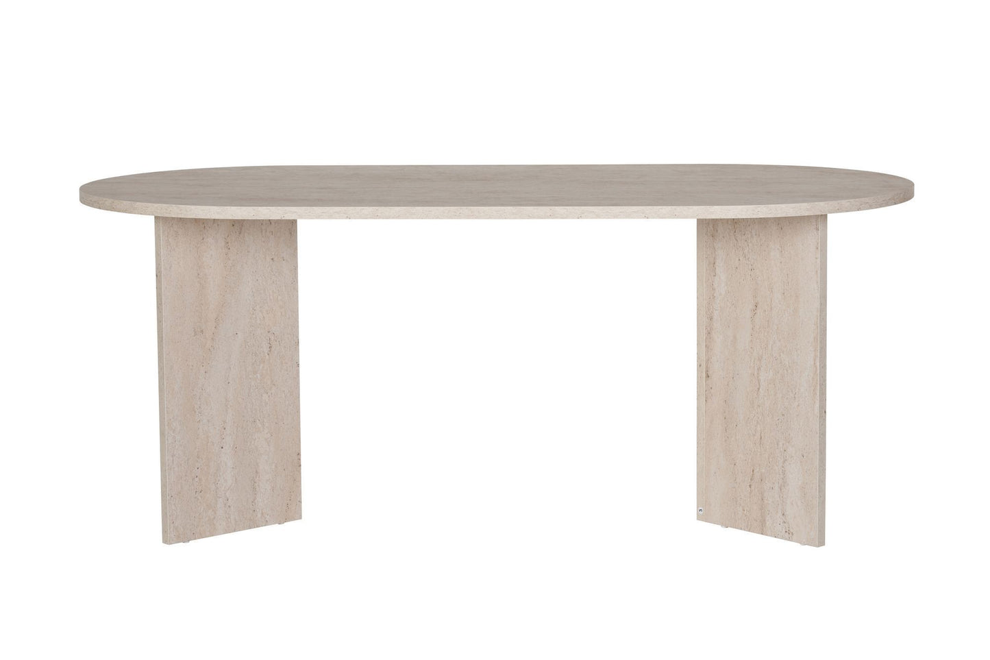 Sablin Ovalt matbord 180 cm - Travertine