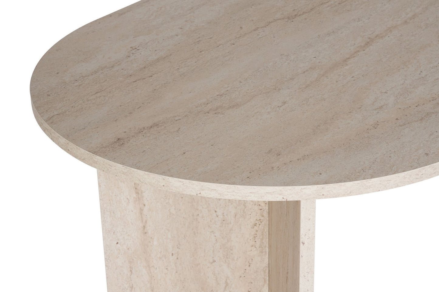 Sablin Ovalt matbord 180 cm - Travertine