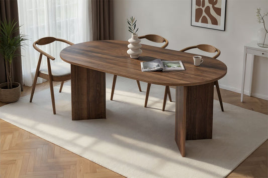 Sablin Ovalt matbord 180 cm - Venezia Walnut