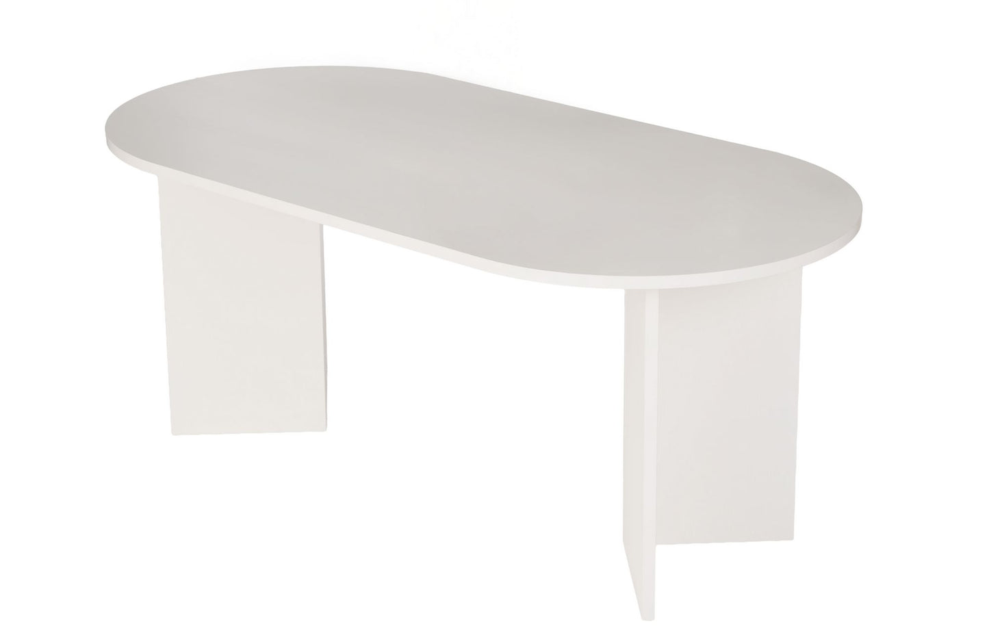 Sablin Ovalt matbord 180 cm - Wood White