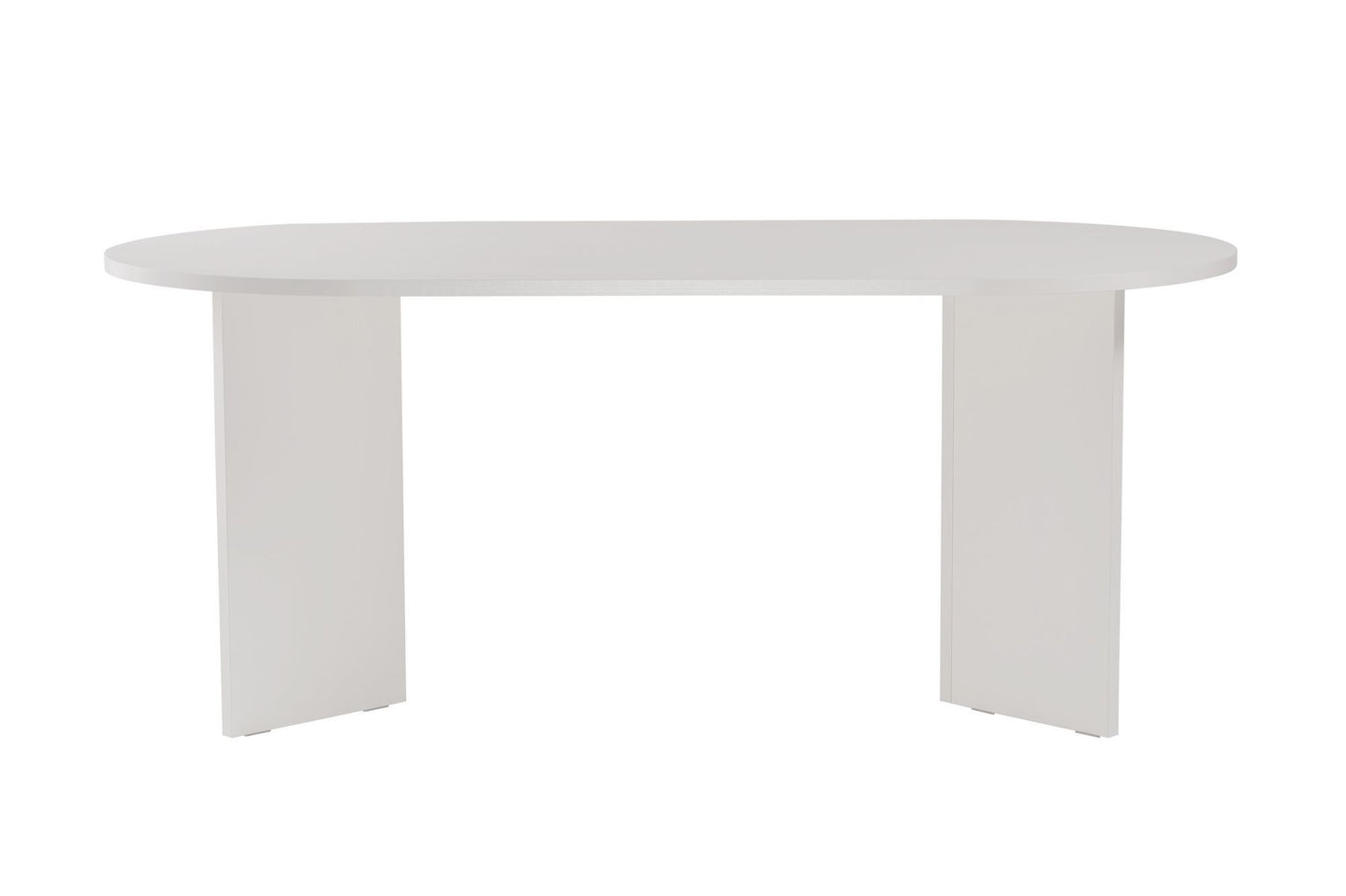 Sablin Ovalt matbord 180 cm - Wood White