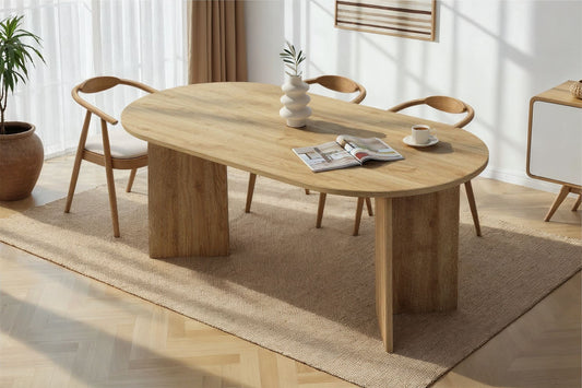 Sablin Ovalt matbord 180 cm - Cadiz Oak