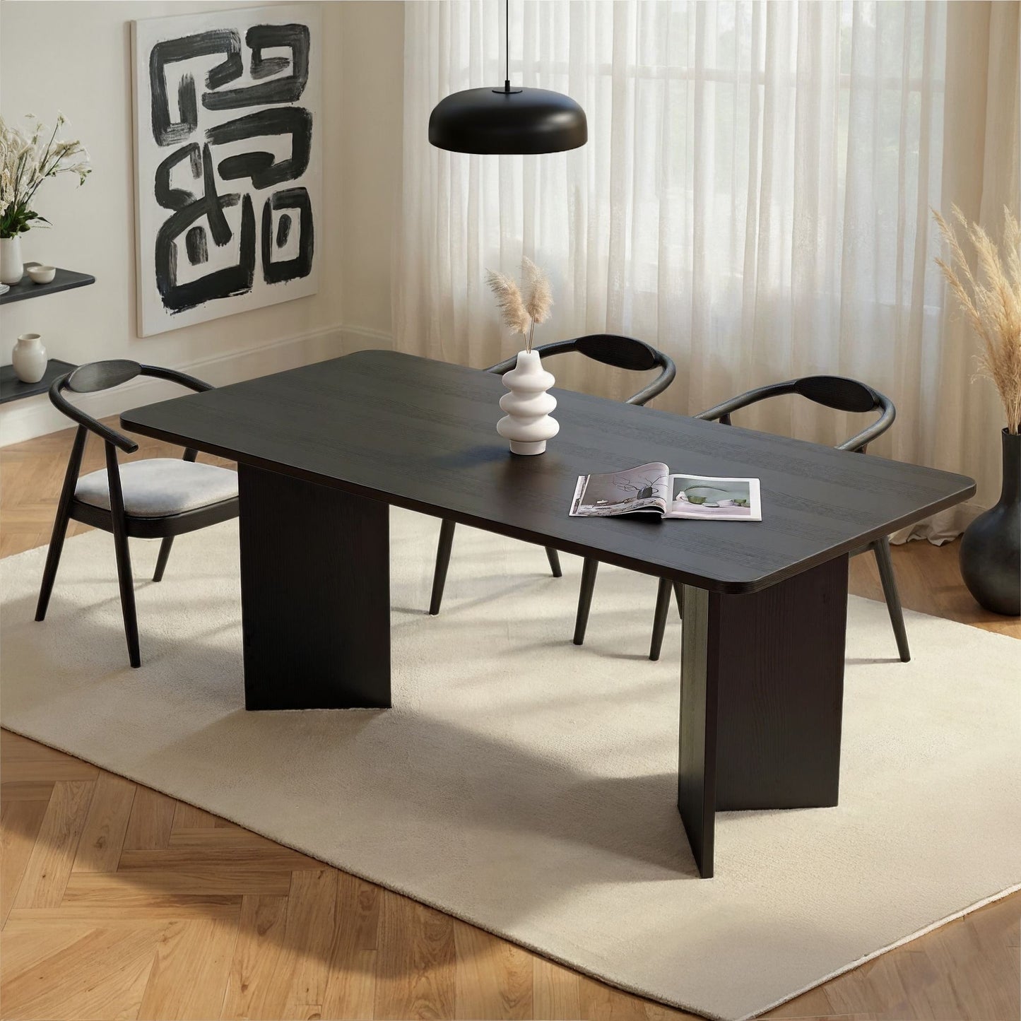 Linza Matbord 180 cm - Wood Black