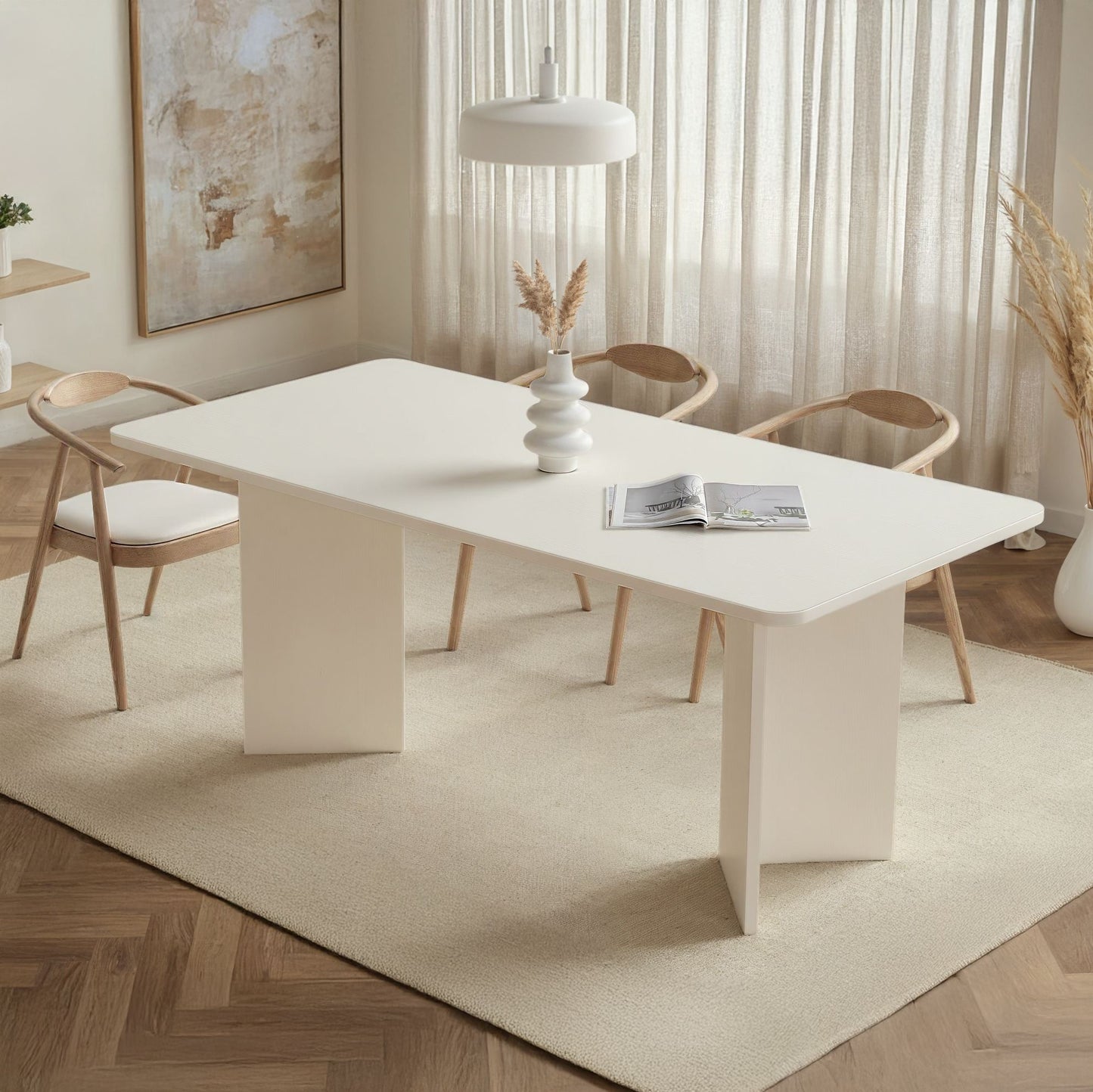 Linza Matbord 180 cm - Wood White