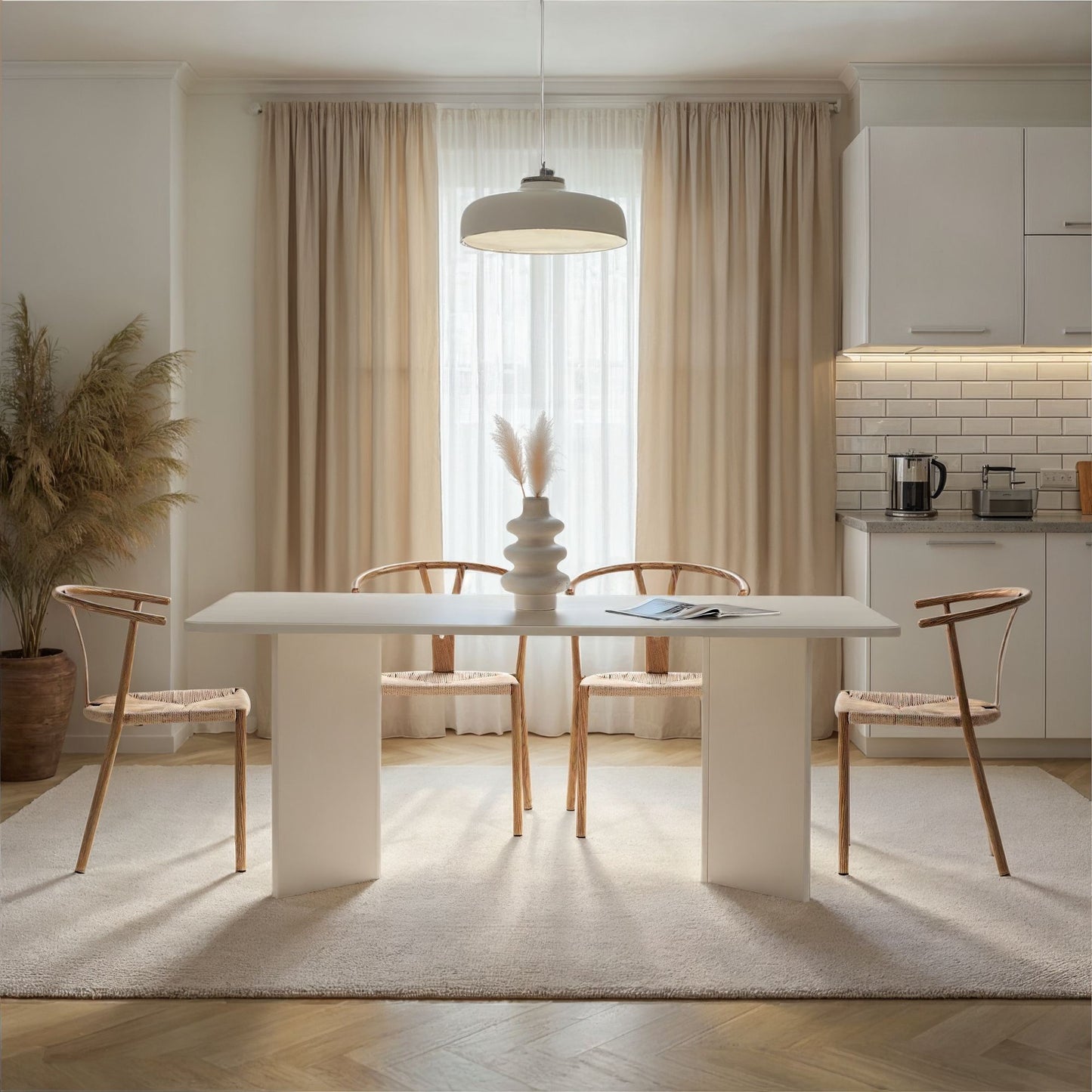 Linza Matbord 180 cm - Wood White