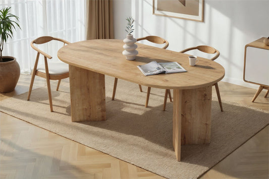 Sablin Ovalt matbord 180 cm - Sapphire Oak