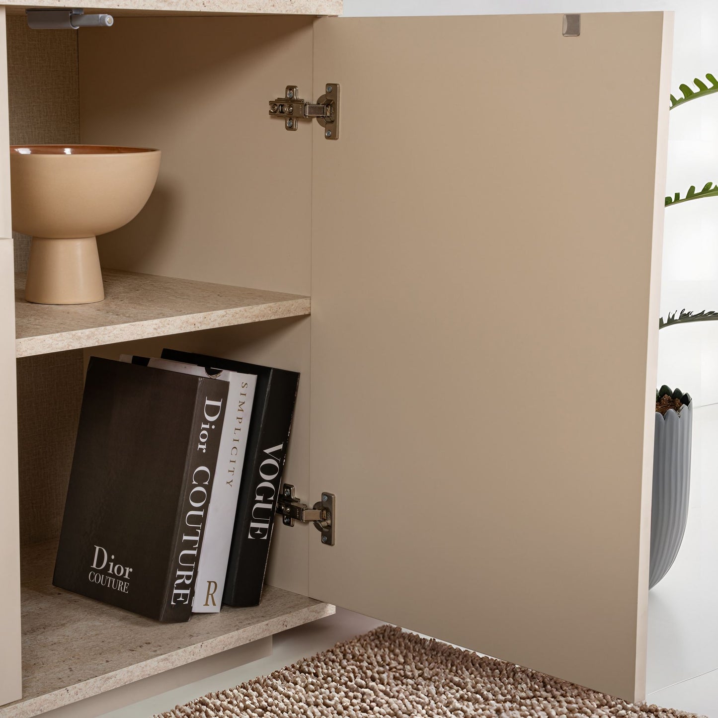 Arista 180x44,5x75 cm - Antracit, Atlantfuru, Kashmir, Mink, Travertin, Vit, Atlantfuru, Cadiz-Ek, Valnötskonsol Trösta