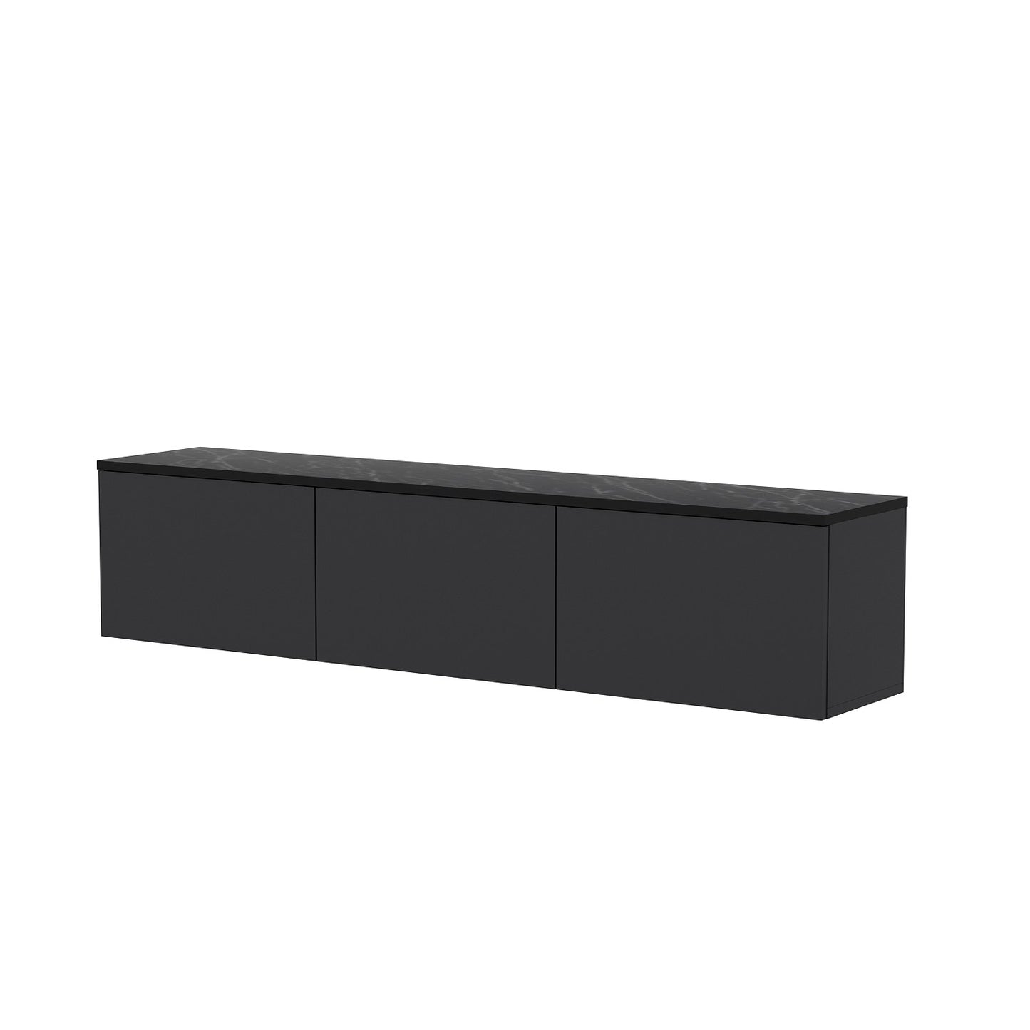 Neon Illuminated - Antracit, Travertin Tv-Bänk