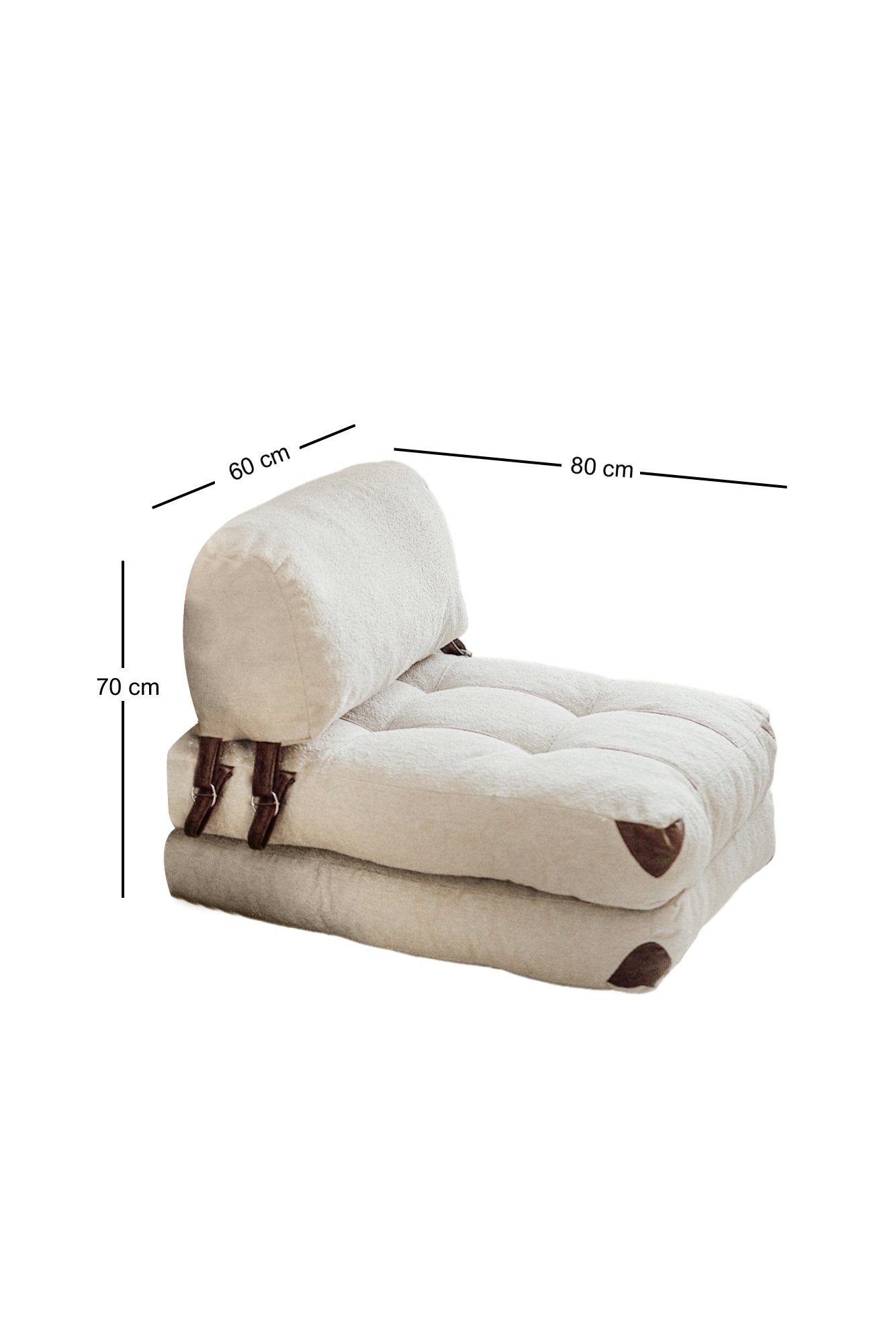 Fold Teddy 1-sits bäddsoffa
