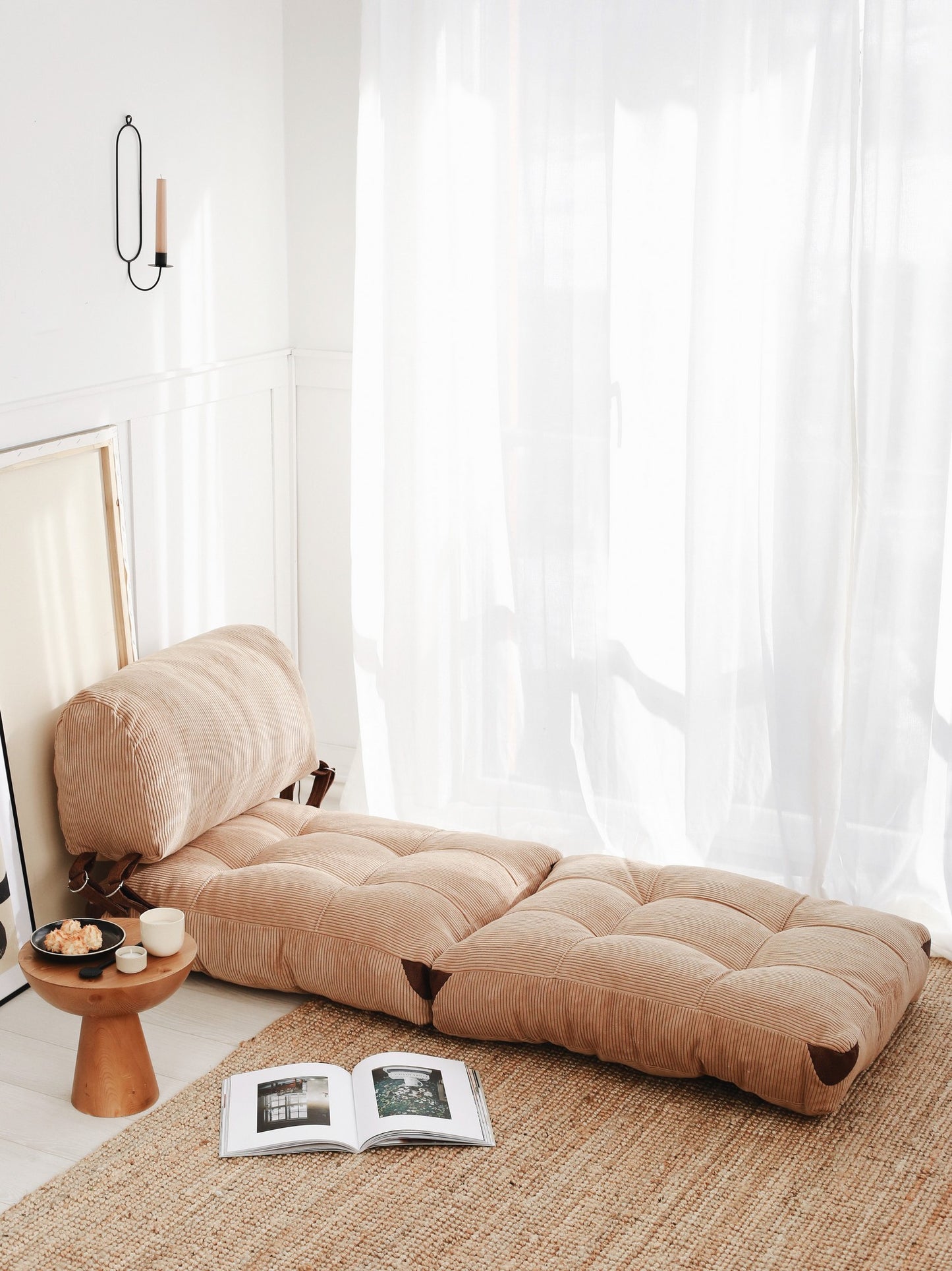 Fold Kadife 1-sits bäddsoffa