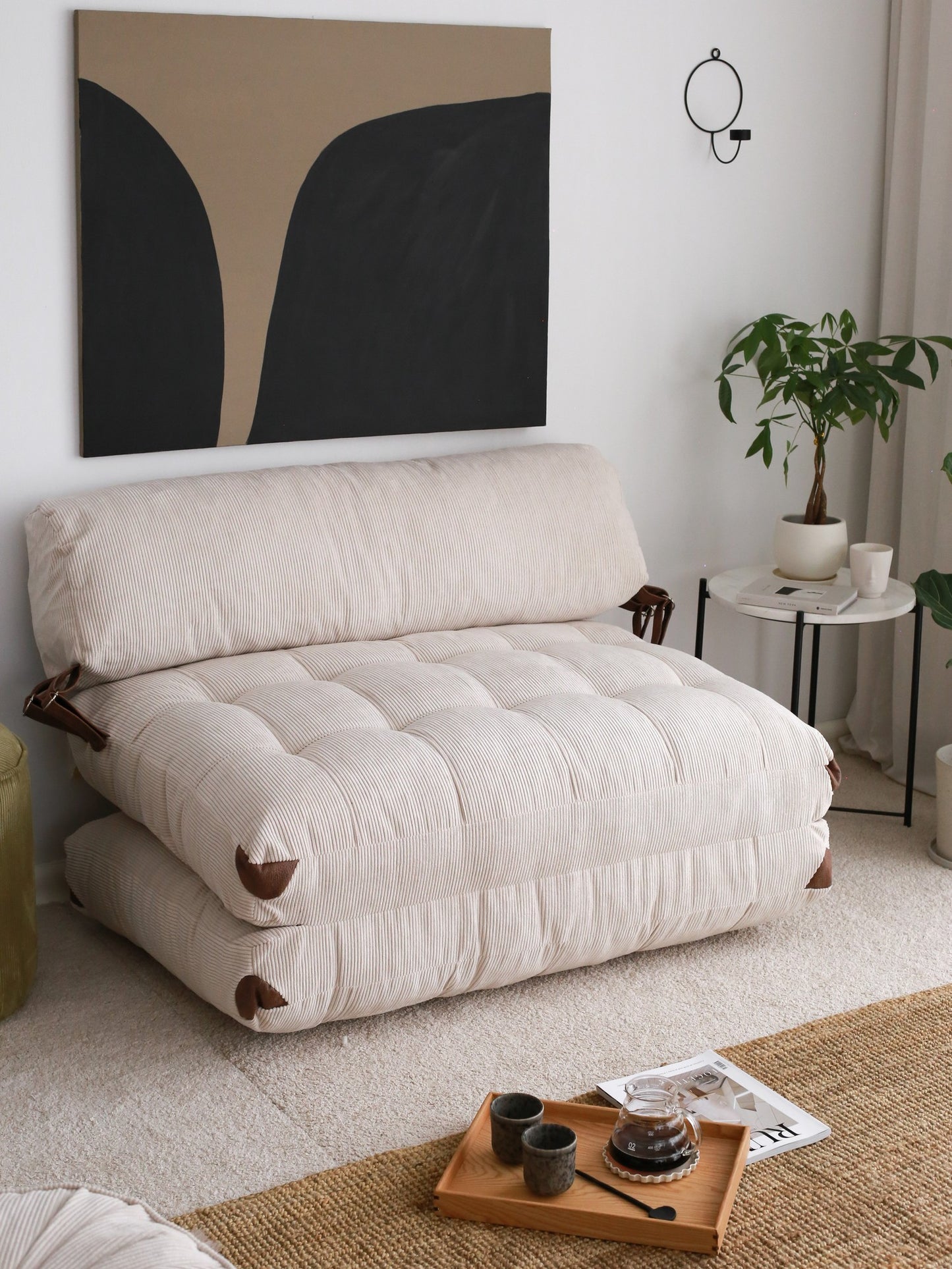 Fold Kadife 2 2-sits bäddsoffa