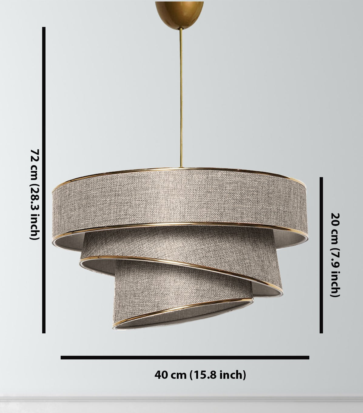 Couper taklampa 30 - 70 cm