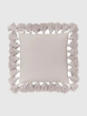 40x40 Kuddfodral med tofsar - Beige
