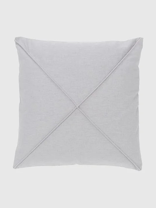 Kuddfodral i linne 45x45 cm - Ljusgrå