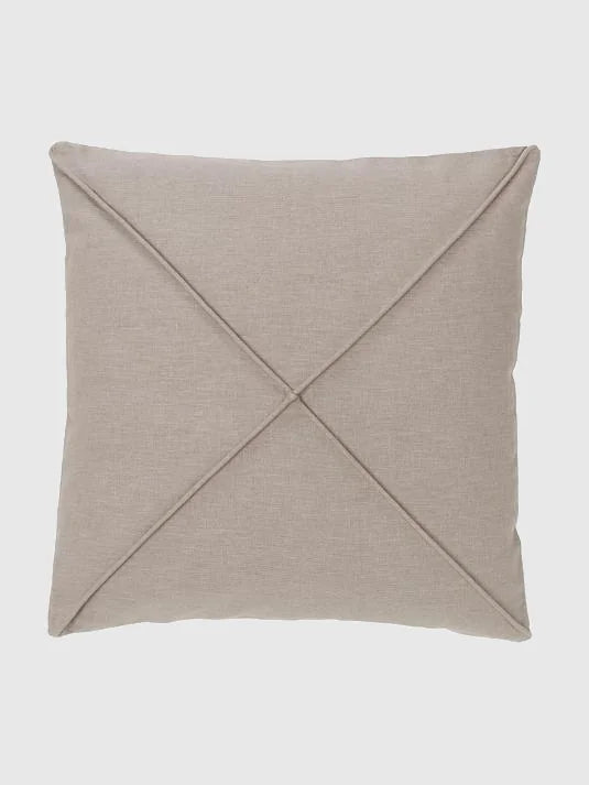 Kuddfodral i linne 45x45 cm - Taupe