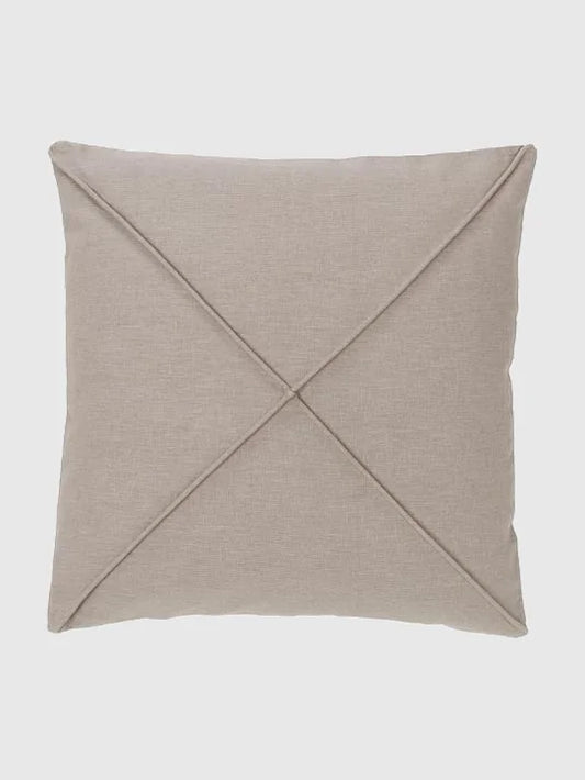 Kuddfodral i linne 45x45 cm - Taupe