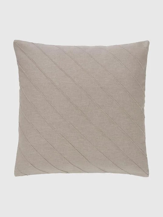 Kuddfodral i linne 45x45 cm - Taupe