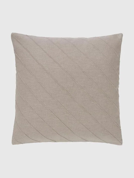 Kuddfodral i linne 45x45 cm - Taupe