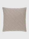 Kuddfodral i linne 45x45 cm - Taupe