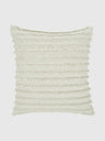 45x45 Kuddfodral med dekorativa fransar - Mörkbeige