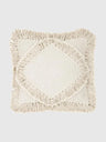 45x45 Kuddfodral med fransar - Beige