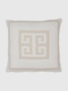 45x45 Kuddfodral med grafiskt mönster - Beige/Vit