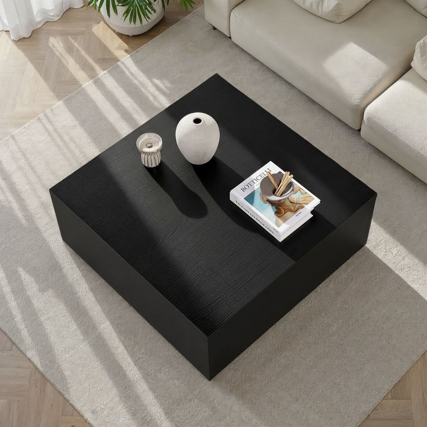 Prizma Soffbord 90x90 cm - Wood Black
