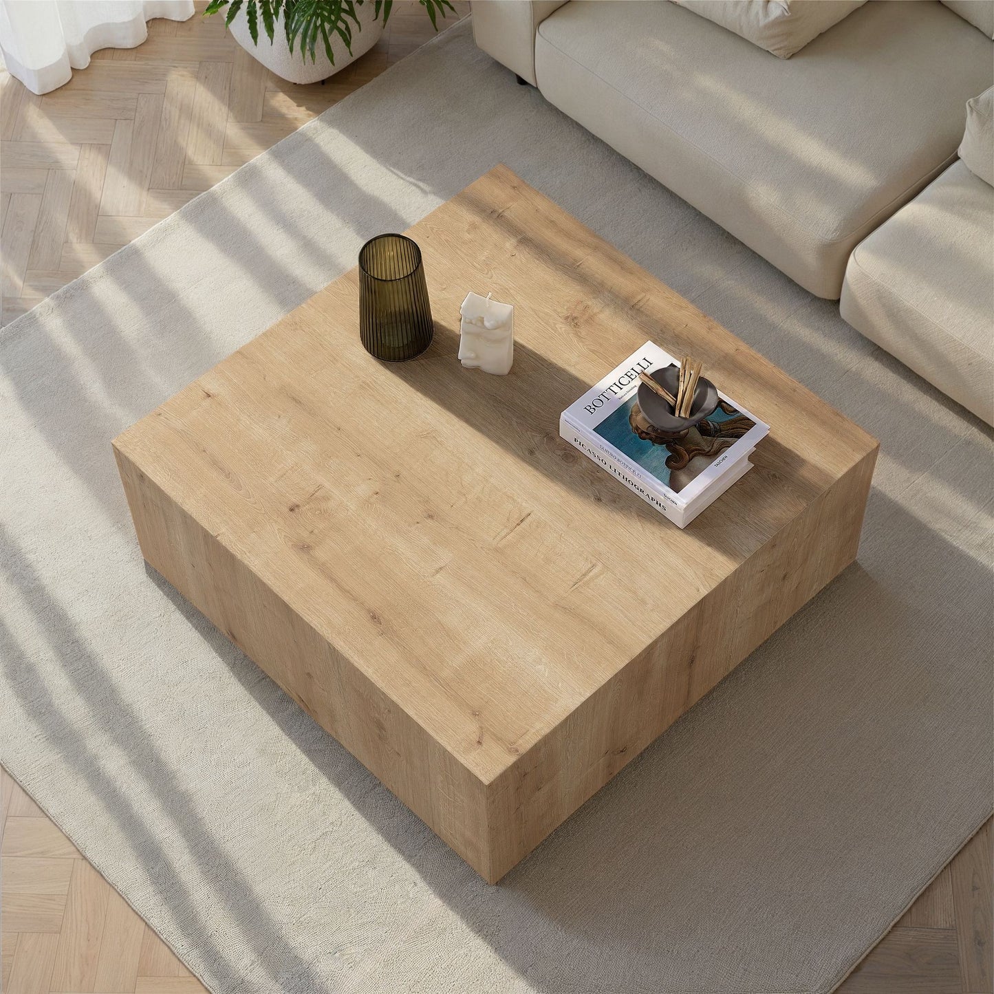 Prizma Soffbord 90x90 cm - Sapphire Oak