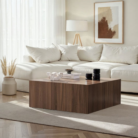 Prizma Soffbord 90x90 cm - Venezia Walnut