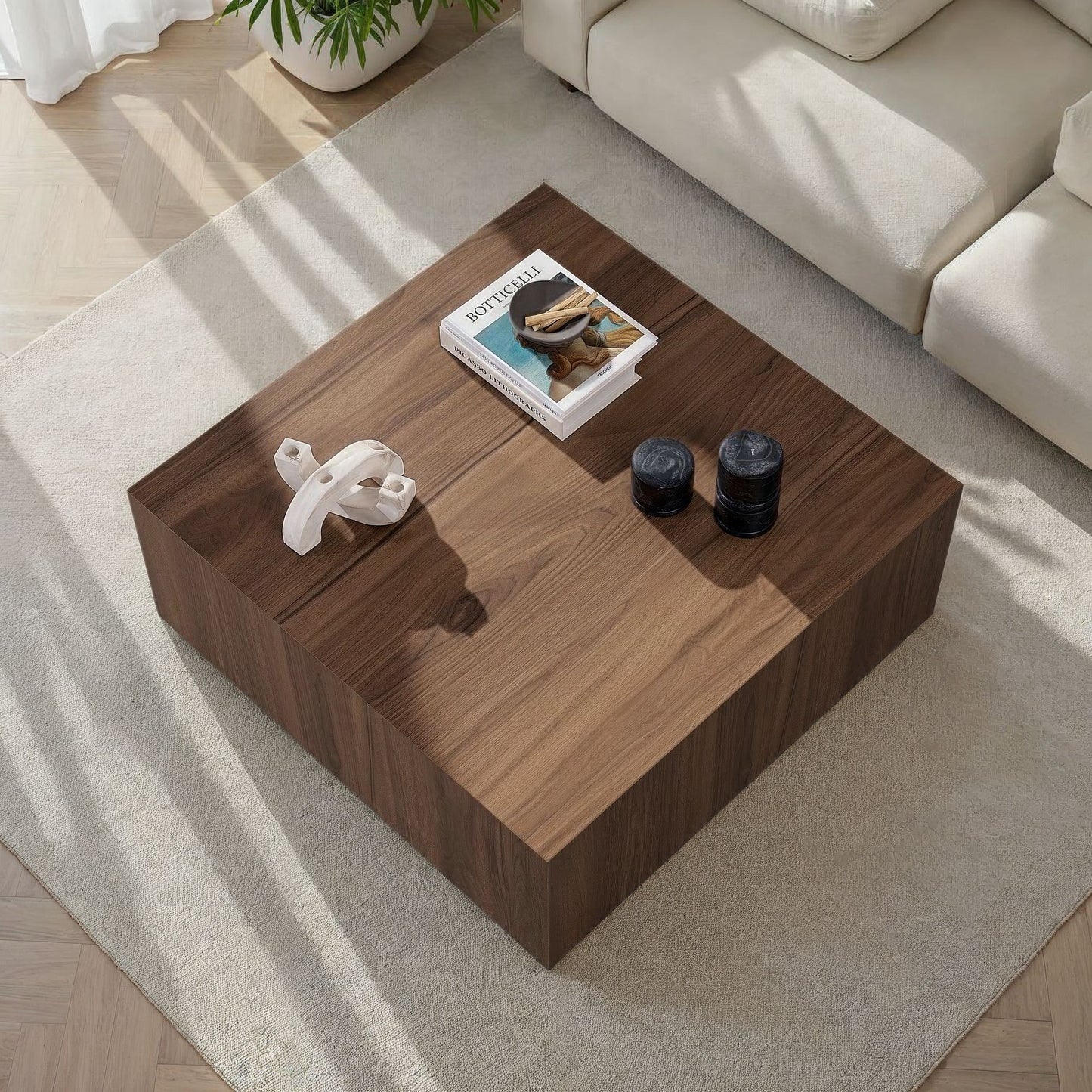 Prizma Soffbord 90x90 cm - Venezia Walnut