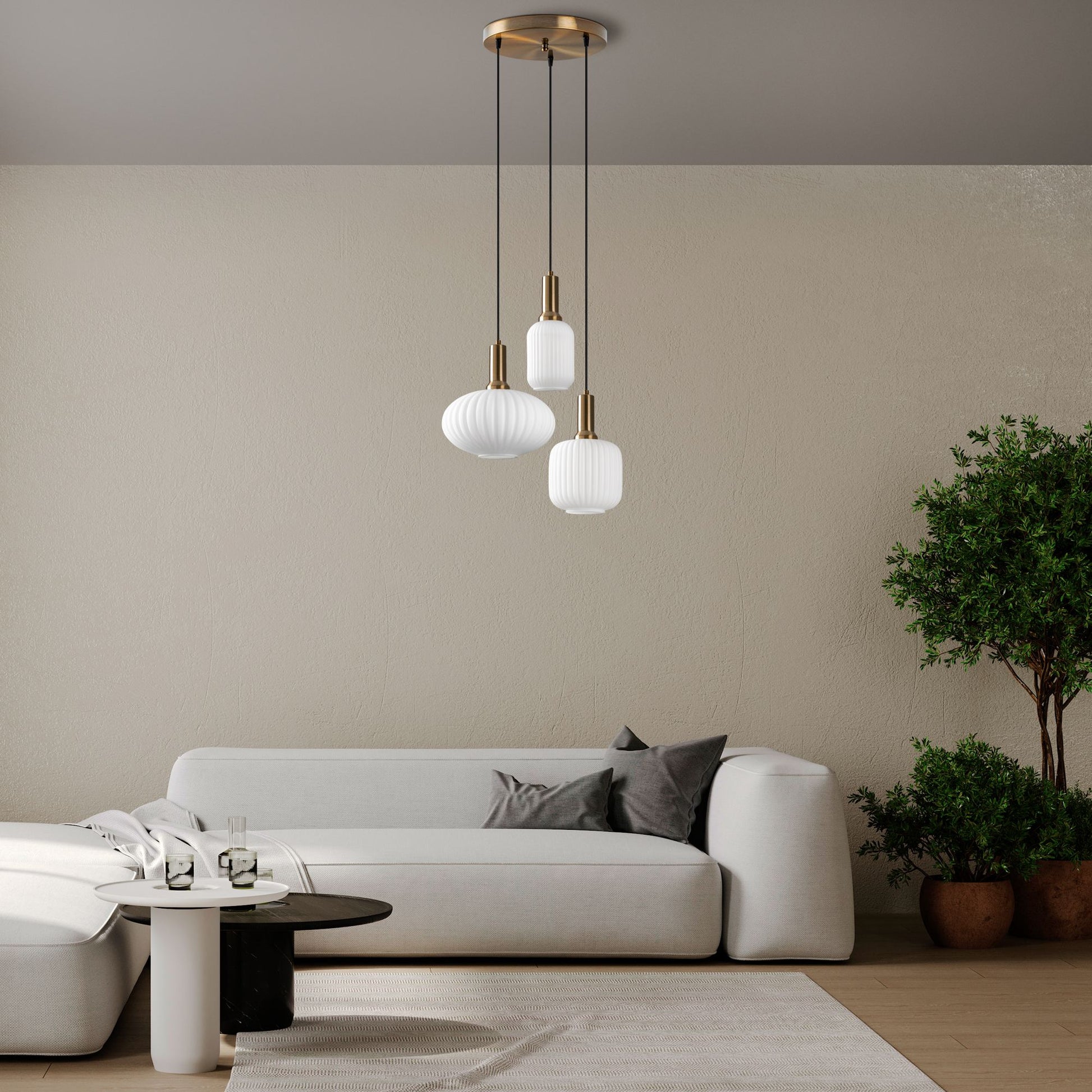 Asker taklampa 55 x 55 x 130 cm